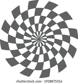 Illusion 1 over white background