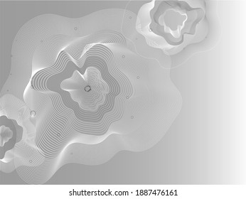Illusion Abstract Waves Glossy Background.