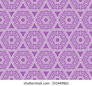 illusion art. seamless floral pattern. vector illustration. lilac color. for invitation, wallpaper