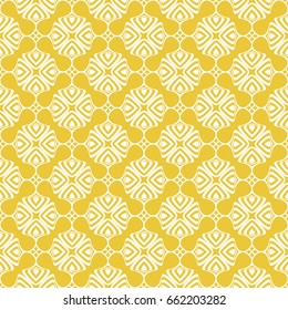 illusion art. seamless geometric pattern. vector illustration. yellow, white color