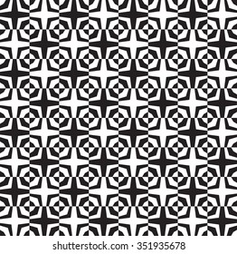 Illusion background. Abstract monochrome seamless pattern. Allover abstract texture.
