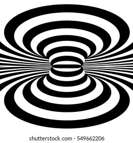 Illusion in a circular design