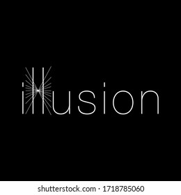 Illusion Creative idea logo design