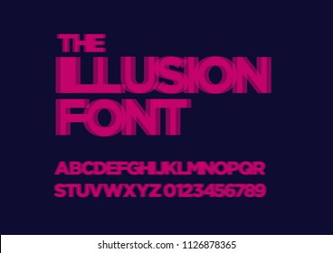Illusion font set