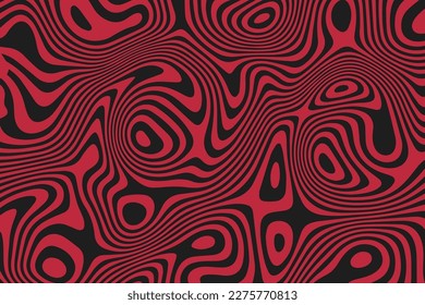 Illusion Groovy Psychedelic style of Abstract background for use as backdrop, poster, wallpaper or cover