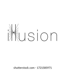 Illusion сreative idea logo design