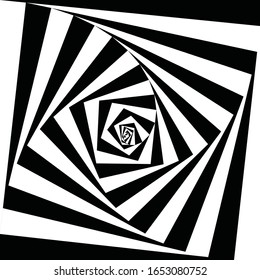 Illusionslinie Schwarz-Weiß