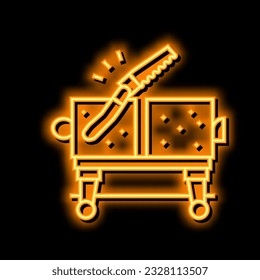 illusion magic neon light sign vector. illusion magic illustration