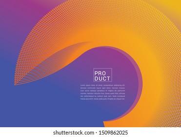 Illusion modern background for packaging product web wedding