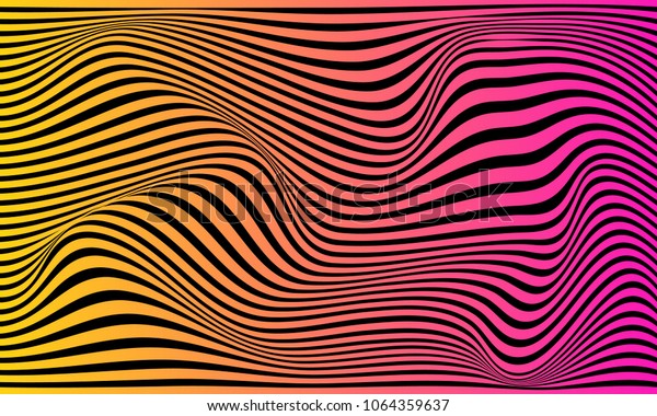 Solar zebra abstract stripes for custom printing of wall murals