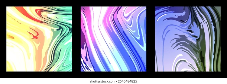 The illusion is the texture of marble patterns. The illusion of liquid art. Colored abstract background. Interior design, paintings, covers and creative ideas