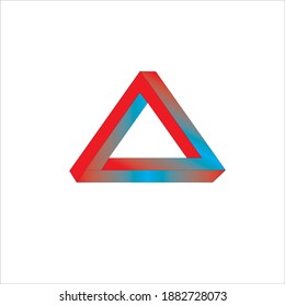 Illusion Triangle Dimension color art Photoshop