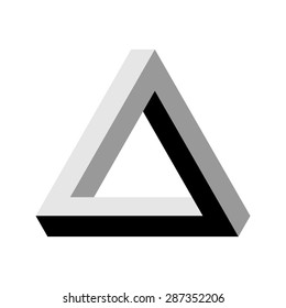 Illusion Triangle Vector, Logo Design Element