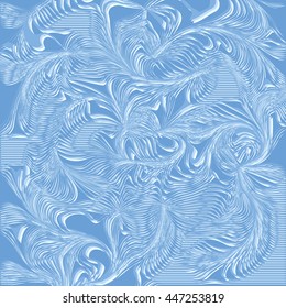 Illusion wave,marble pattern.Abstract frozen vector background