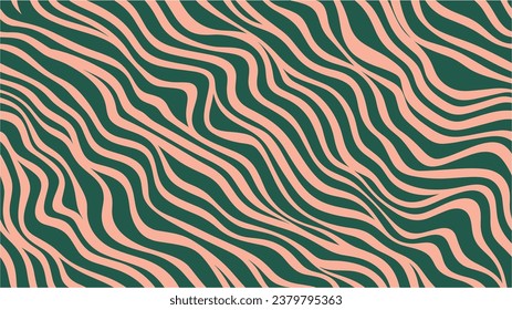 Illusion of wavy rotation movement. Distorted chevron. Mosaic. ABSTRACT ILLUSTRATION PSYCHEDELIC DESIGN. Exotic nature decoration seamless background pattern.