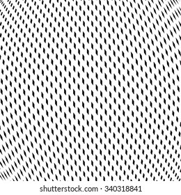 Fondo iluminado con líneas caóticas negras, tapicería de estilo moire. Patrón de trance geométrico del vector de contraste, fondo óptico. 