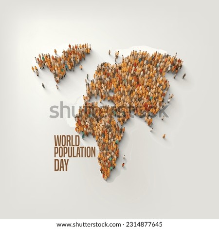 Illusration of a large and diverse group of people seen from above gathered together in the shape of the globe.