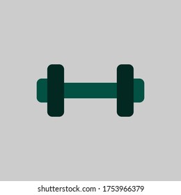 Illusrtration vector graphic of modern barbell logo that is unique and also cool