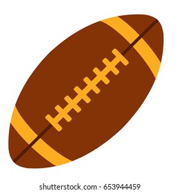 Illustartion of american football ball isolated on white background