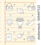 Illustartion love theme vector art