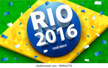 Illustartion of rio 2016 games eps 10