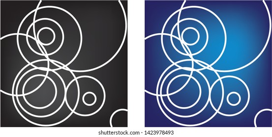 Illustartor vector textures circle black or blue