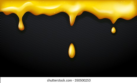 illustation of some color lfluid slime droping from up on dark background