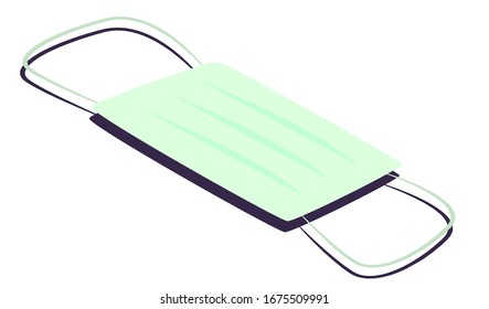 Illustation vector mask after the covid-19 virus spread to prevent the spread of germs and bacteria and avoid coronary heart disease. Vector For you web site