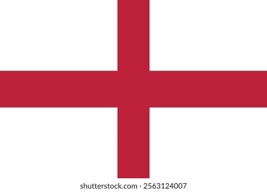 Illustraion of Flag of England 