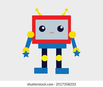 an illustraion of a robot vector chat bot artificial intelligence