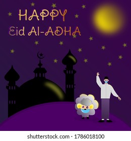 Illustraition Vector Eid al Adha Version 2020 (VECTOR) 1x1