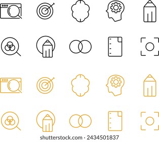 Illustrasion Creative Process Icon Pack