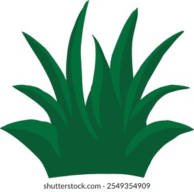 illustrasion of green grass with gradasi