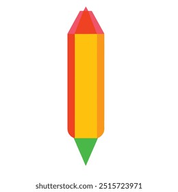 Ein flaches Symbol eines Bleistifts veranschaulichen	
