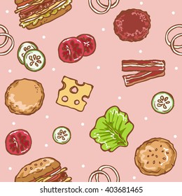 illustrate hamburger