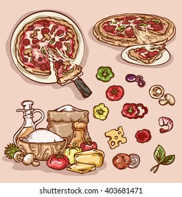 Illustrate pizza