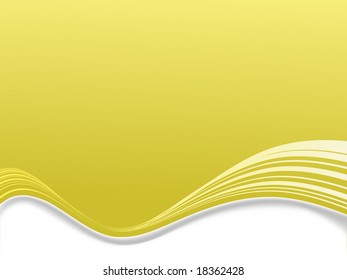 Illustrated abstract background with flowing wave with copy space