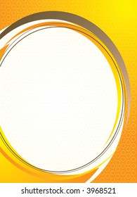 Illustrated abstract background in orange and brown with space for your copy