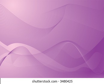 Illustrated abstract background in pink and purple with flowing lines