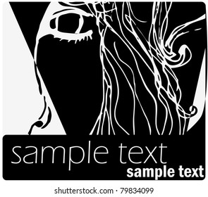 illustrated abstract background - vector illustration