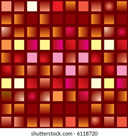 illustrated abstract seamless tile background in different shades of red