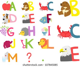 Illustrated Alphabet A-M