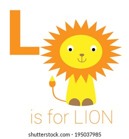 Illustrated alphabet letter L