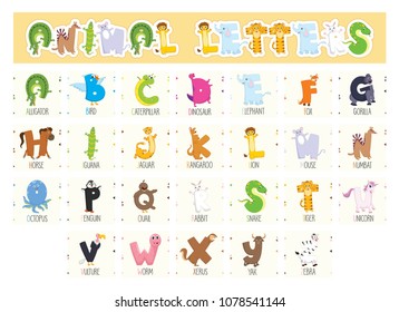 Illustrated Animal Letters