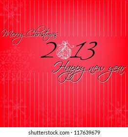 Illustrated background for Christmas  - vector illustration