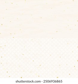 Illustrated background material that arranges traditional Japanese patterns