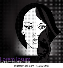 illustrated background for your carnival design - vector illustration