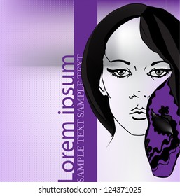 illustrated background for your carnival design - vector illustration