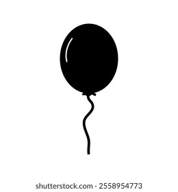 Illustrated balloon on white background