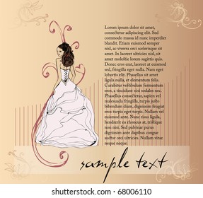 illustrated beautiful spring background